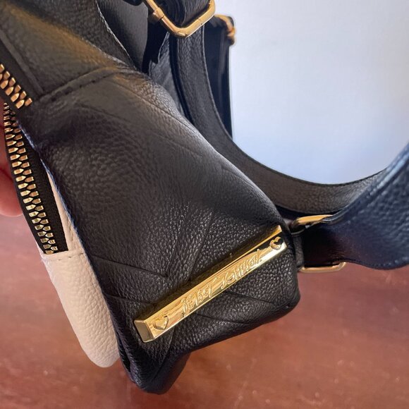 Betsey Johnson Quilted Puppy Dog Mini Backpack | Black & White Kitsch - Picture 8 of 13